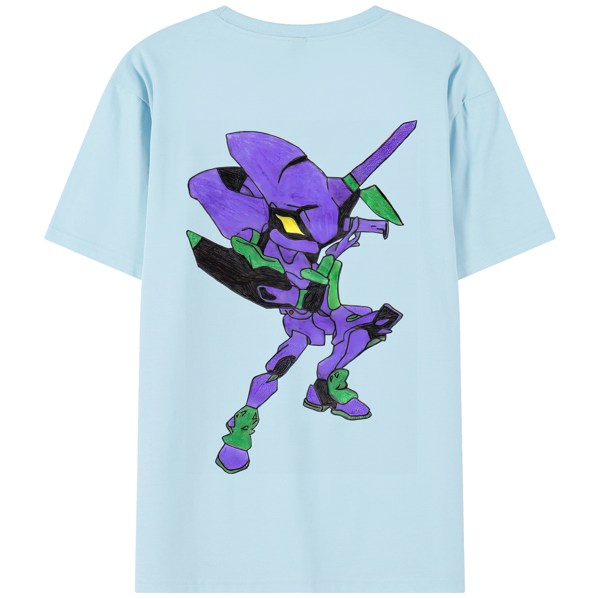 （画像用） EVA 新世紀エヴァンゲリオン 綿100％半袖Tシャツ（背面プリント）